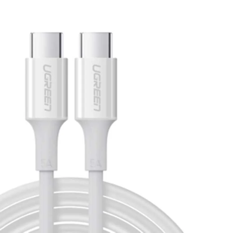 Ugreen 60551 1m 5A cáp usb type c revolution 2.0 vỏ abs màu trắng US300 — ảnh 4