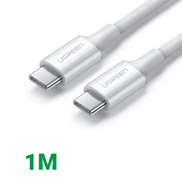 Ugreen 60551 1m 5A cáp usb type c revolution 2.0 vỏ abs màu trắng US300