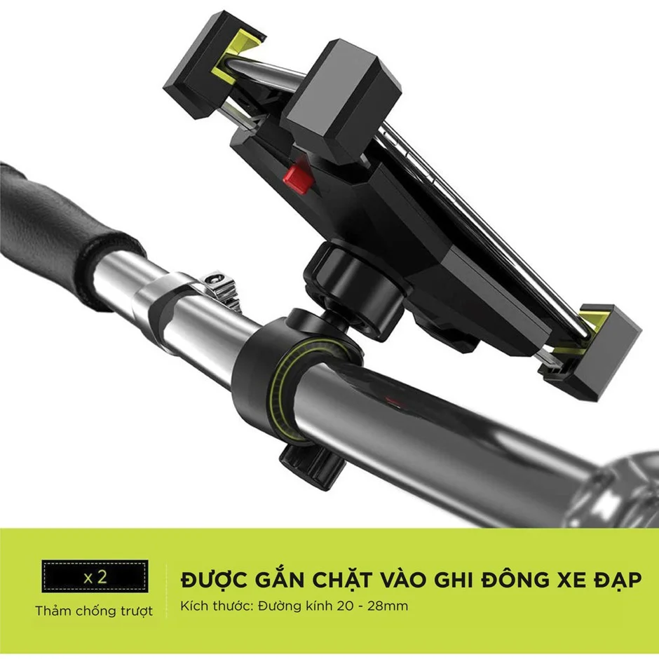 Ugreen 60989 Màu Đen Giá đỡ điện thoại UGREEN cho xe đạp xoay 360 độ LP181