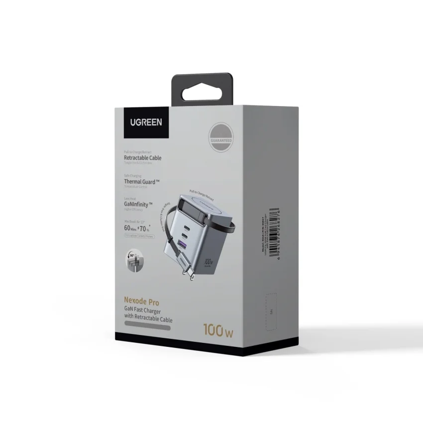 Ugreen 65827 X616 Củ sạc 100W tích hợp cáp — ảnh 2