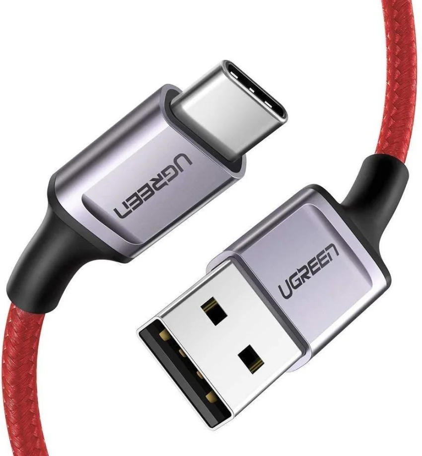 Ugreen 70294 0.5M màu đỏ cáp USB A ra type C sạc nhanh US292 — ảnh 2