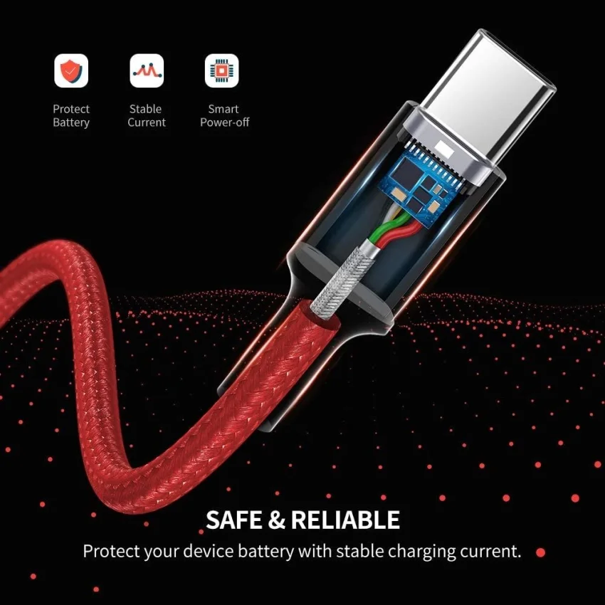Ugreen 70295 2M màu đỏ cáp USB A ra type C sạc nhanh US292