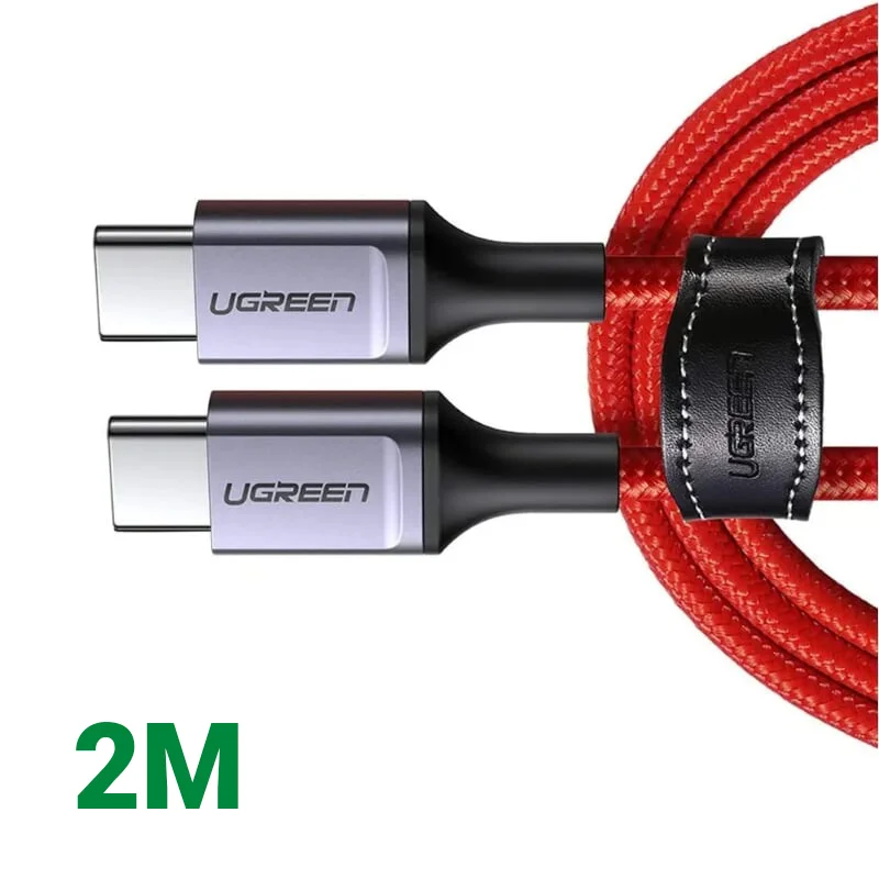 Ugreen 70296 2m 60W Cáp usb 2 đầu type c QC 3.0 US294