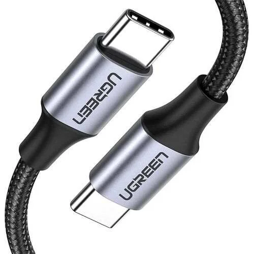 Ugreen 70416 1m qc3.0 Cáp sạc nhanh Type C ra USB C + A Màu đen US314