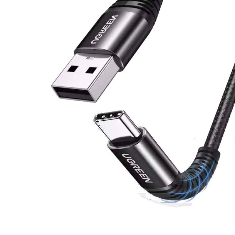 Ugreen 70561 1.5m QC4.0 3A cáp USB A ra Type C đầu nhôm chống gãy US301 — ảnh 3