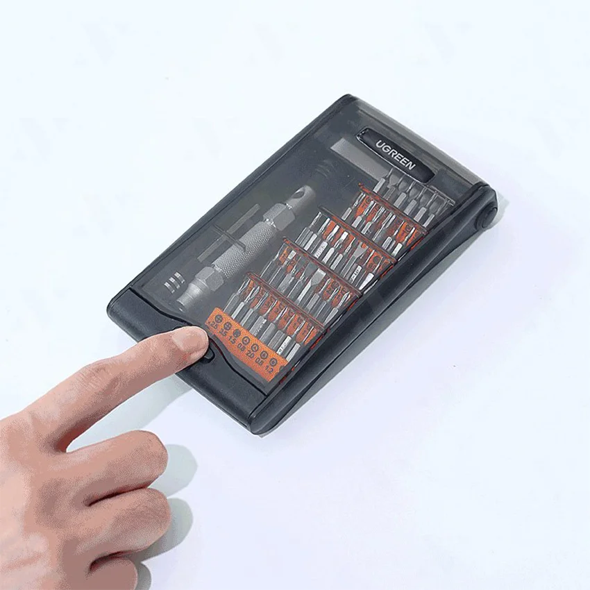 Ugreen 80459 38 trong 1 bộ vít đa năng mạ nhôm đầu hít từ tính hộp màu đen CM372 — ảnh 3