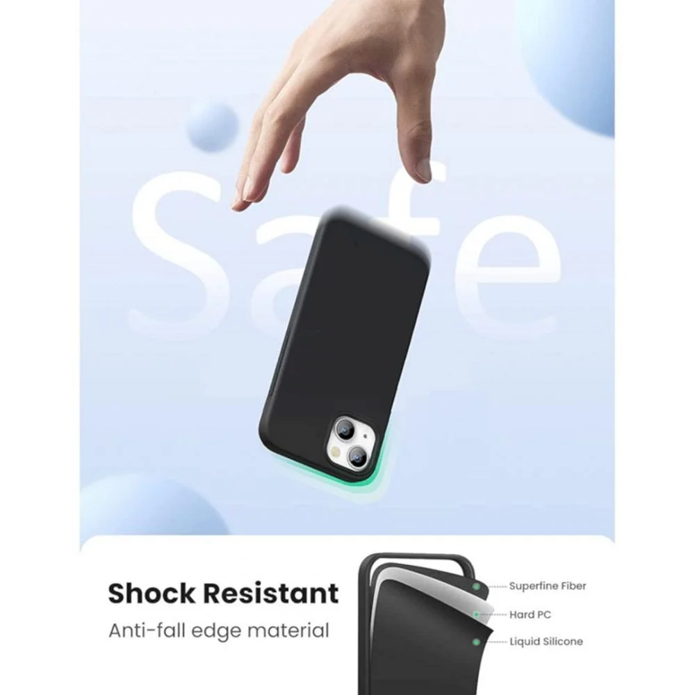 Ugreen 80672 5.4inch for iPhone 13 mini Black Silky Silicone Protective Case LP543