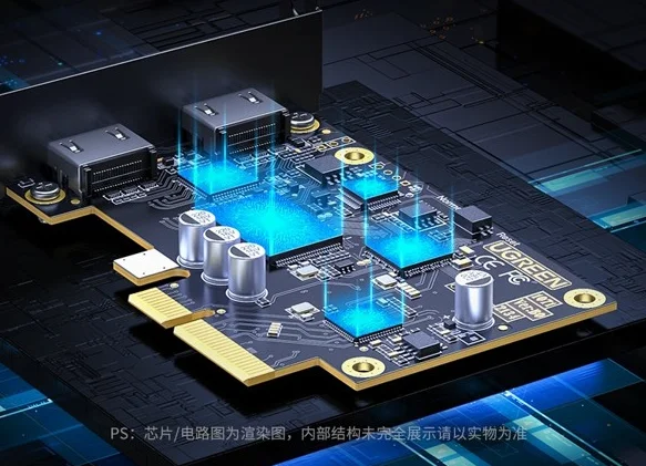 Ugreen 80689 PCI-e 4k 60Hz Card ghi hình chuẩn PCI-E hổ trợ độ phân giải 4k60hz 1080p@60Hz CM542 — ảnh 4