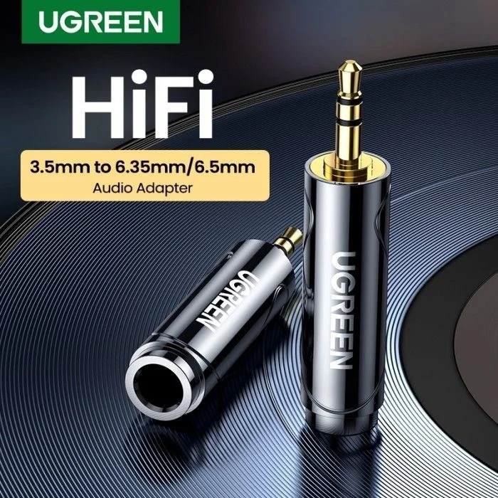 Ugreen 80730 Đầu Jack chuyển Audio 3.5mm đực sang 6.35mm cái AV168 — ảnh 2