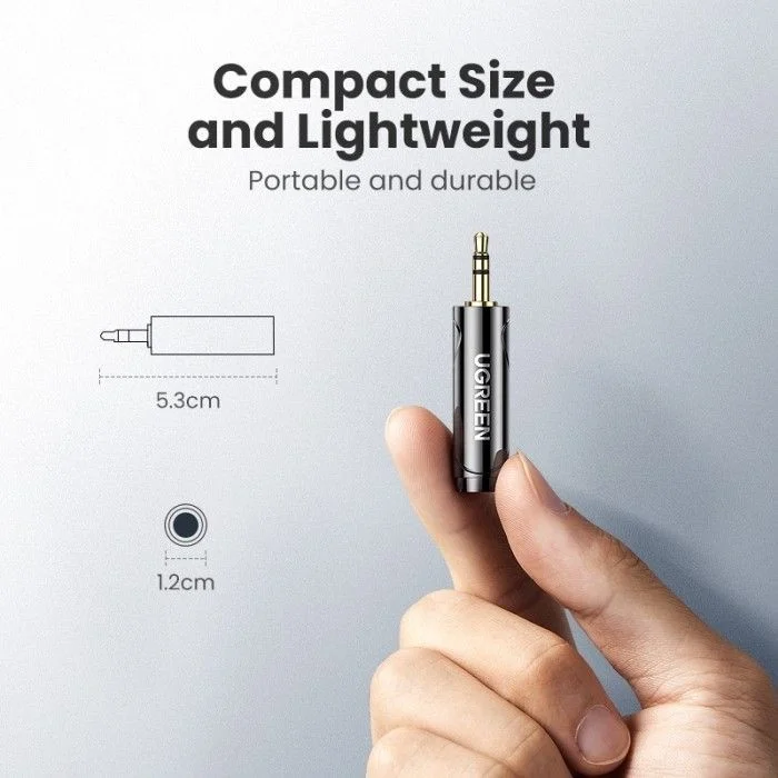 Ugreen 80730 Đầu Jack chuyển Audio 3.5mm đực sang 6.35mm cái AV168 — ảnh 5
