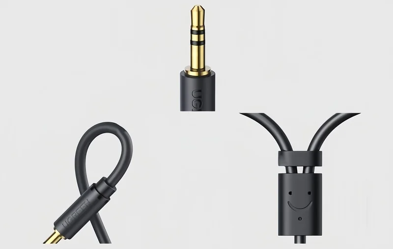 Ugreen 90245 1M Cáp 3.5mm sang 2 đầu RCA đầu mạ vàng 24k AV195 — ảnh 5