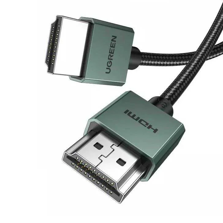Ugreen 90382 1M Slim 8K Cáp HDMI chuẩn 2.1 bọc nhôm, bện dù HD155
