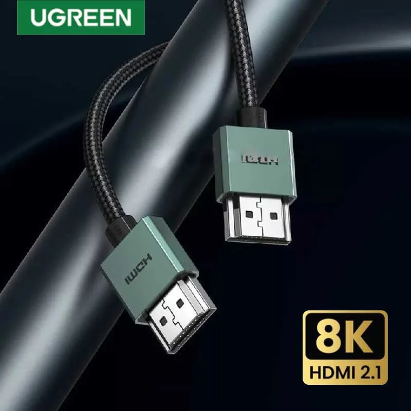 Ugreen 90384 2M Slim 8K Cáp HDMI chuẩn 2.1 bọc nhôm, bện dù HD155 — ảnh 5
