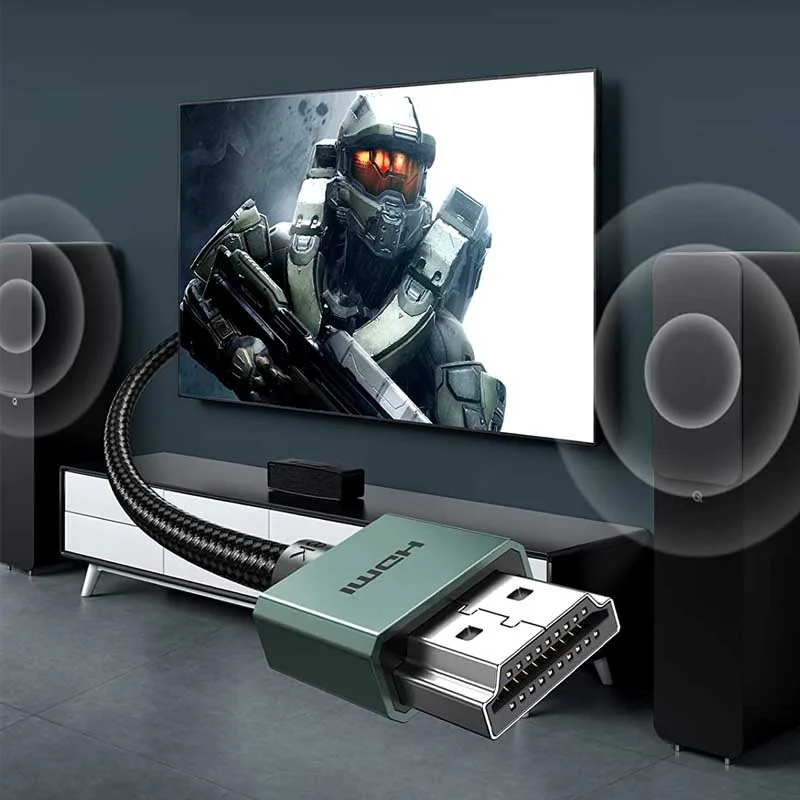 Ugreen 90384 2M Slim 8K Cáp HDMI chuẩn 2.1 bọc nhôm, bện dù HD155 — ảnh 6