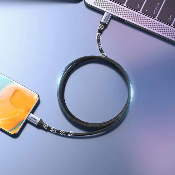 Ugreen 90440 2M Màu Đen Cáp dữ liệu USB Type-c dài 2m US235 — ảnh 6