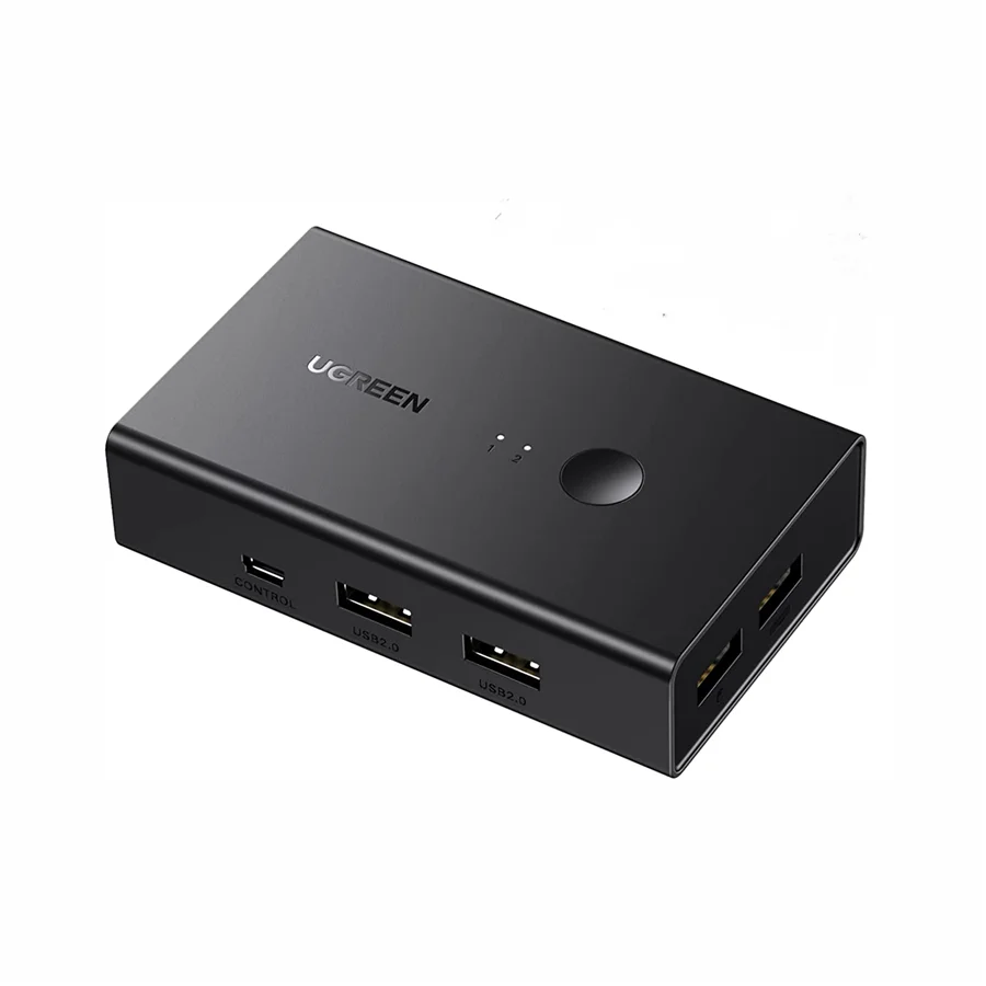 Ugreen 90478 4K 60Hz Bộ chuyển tín hiệu 2 CPU dùng 1 Màn hình cổng HDMI KVM Switch cm571