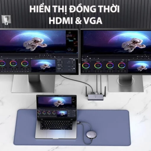 Ugreen 90909A 4k30hz băng tần 2.4g và 5g 1 bộ nhận và 1 bộ phát wireless HDMI không dây 4K 29497 CM586 — ảnh 6