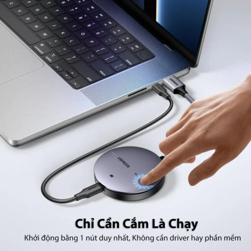Ugreen 90909A 4k30hz băng tần 2.4g và 5g 1 bộ nhận và 1 bộ phát wireless HDMI không dây 4K 29497 CM586 — ảnh 7