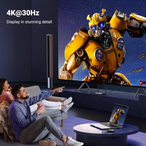 Ugreen 90909A 4k30hz băng tần 2.4g và 5g 1 bộ nhận và 1 bộ phát wireless HDMI không dây 4K 29497 CM586 — ảnh 9