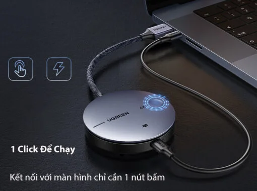 Ugreen 90909A 4k30hz băng tần 2.4g và 5g 1 bộ nhận và 1 bộ phát wireless HDMI không dây 4K 29497 CM586 — ảnh 11