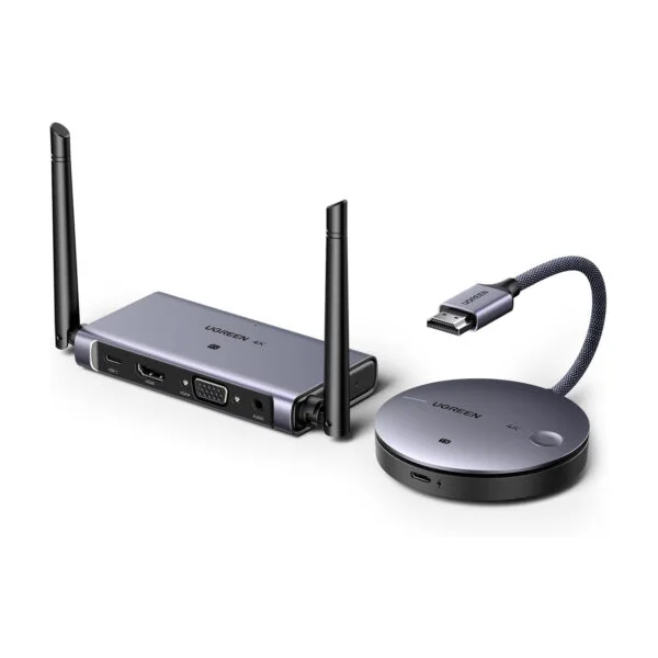 Ugreen 90909A 4k30hz băng tần 2.4g và 5g 1 bộ nhận và 1 bộ phát wireless HDMI không dây 4K 29497 CM586