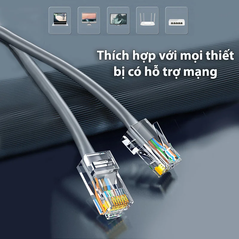 UGREEN RJ45 Network Connector for UTP Cat 5, Cat 5e 100pcs
