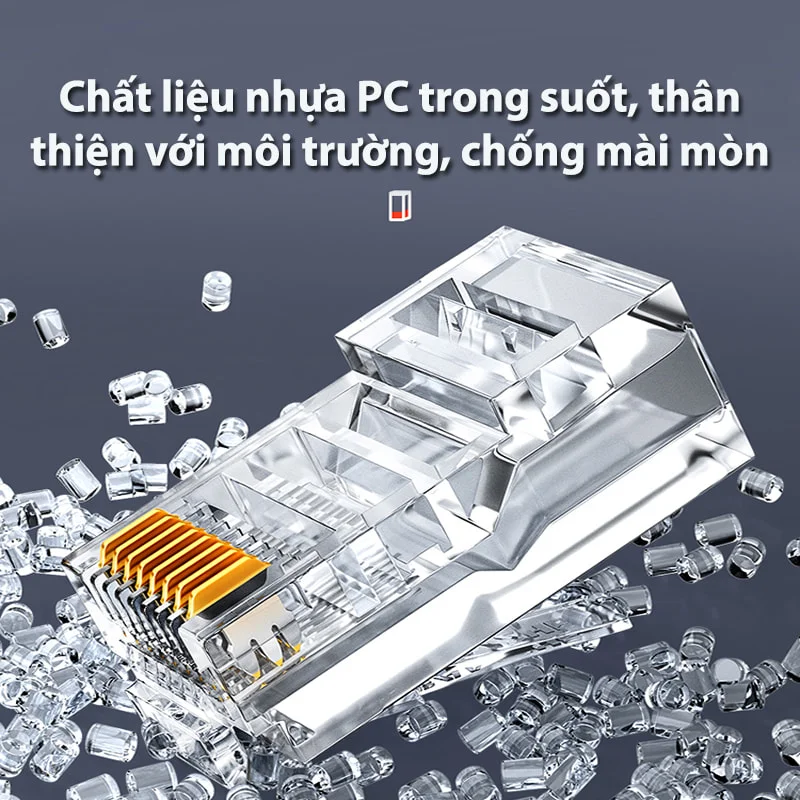 UGREEN RJ45 Network Connector for UTP Cat 5, Cat 5e 100pcs