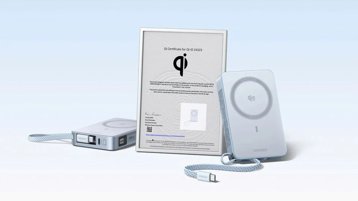 UGREEN tiên phong trong công nghệ sạc không dây thế hệ tiếp theo với MagFlow 25W: Pin dự phòng đạt chuẩn Qi 2.2 đầu tiên trên thế giới