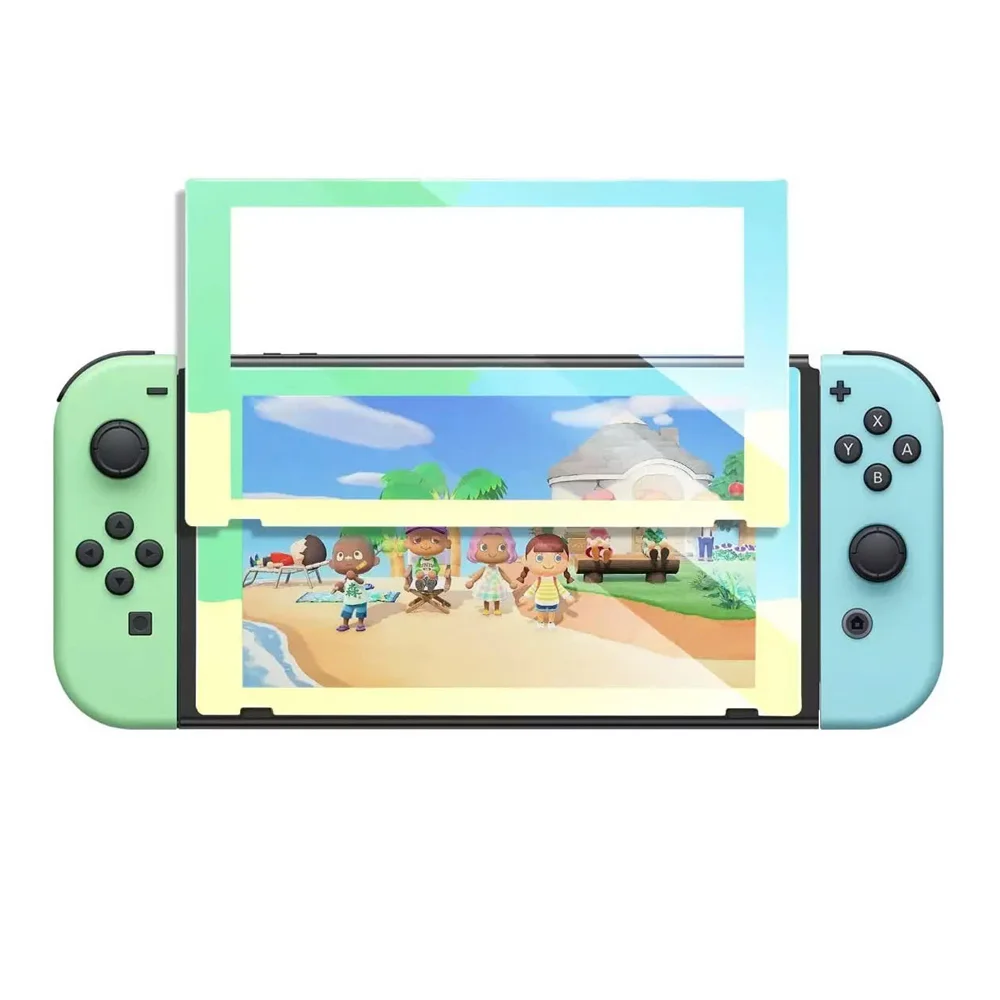 Viền Xanh Lá và Vàng Kính cường lực bảo vệ màn hình Nintendo Switch LP153 10998 — ảnh 1