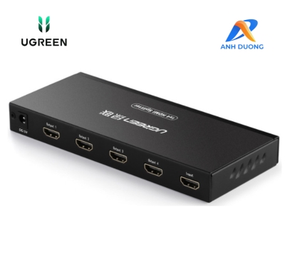 Ugreen 40202 Màu Đen Bộ chia HDMI 1 ra 4 hỗ trợ phân giải FULL HD 40202