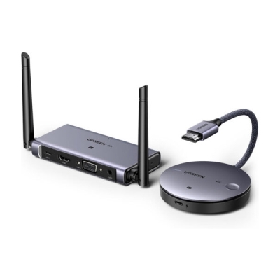 Ugreen 90909A 4k30hz băng tần 2.4g và 5g 1 bộ nhận và 1 bộ phát wireless HDMI không dây 4K 29497 CM586