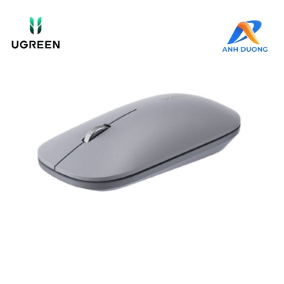 Chuột không dây dùng cho máy tính, laptop Ugreen (90373) chất liệu nhựa ABS, màu xám