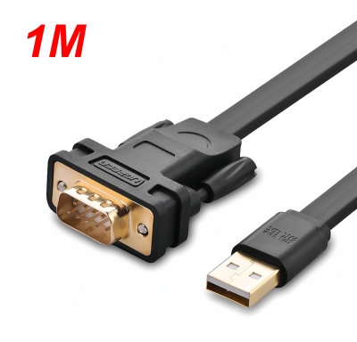 Dây chuyển đổi có chipset USB 2.0 sang COM RS-232 có chipset dài 1M Ugreen (20206)