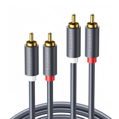 Cáp dữ liệu AV 3.5mm sang 2RCA dài 1M Ugreen (30747)